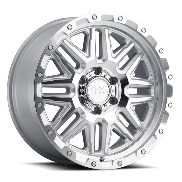 Black Rhino Alamo Silver w/ Mirror Face - PowerHouse Wheels & Tires